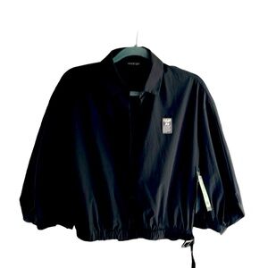 S DEER parachutestyle artsy topper, deep black, original tags,sz XL, Stylish
